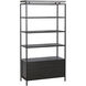 Norwood Grey / Black Bookcase